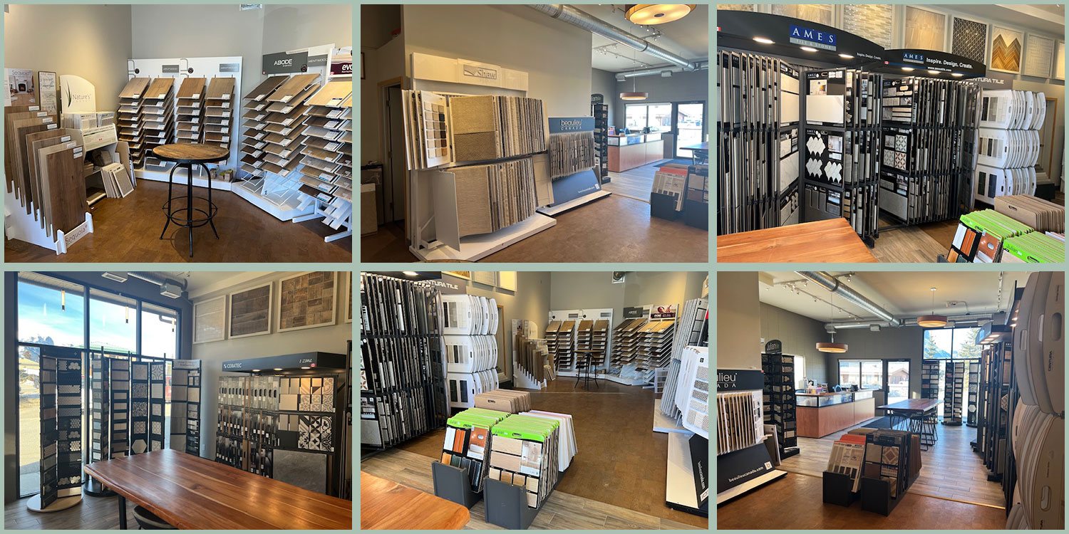 Visit March's Flooring showroom in Canmore, Alberta.